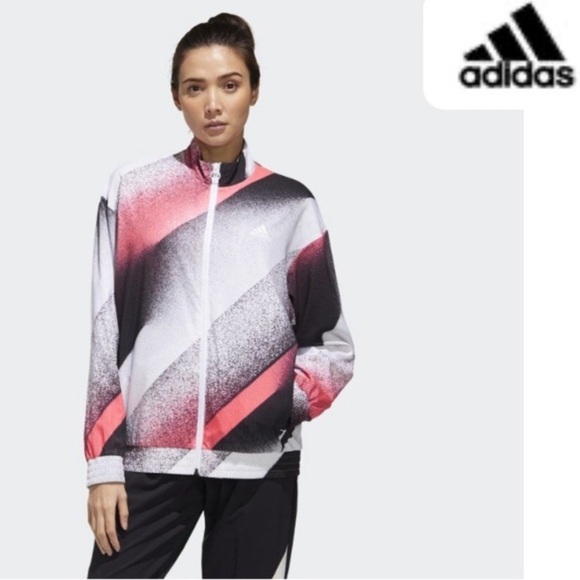 Adidas Unleash Confidence Woven Track Jacket Top Women Size Medium Long Sleeve - Picture 2 of 10
